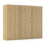 SCHWEBETÜRENSCHRANK 270/223/68 cm 3-türig Eichefarben  - Eichefarben, Design, Holz/Holzwerkstoff (270/223/68cm) - Novel