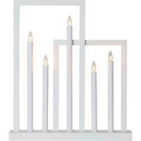 LED-KERZE  - Weiß, Basics, Holz/Kunststoff (45/8/51cm) - Eglo