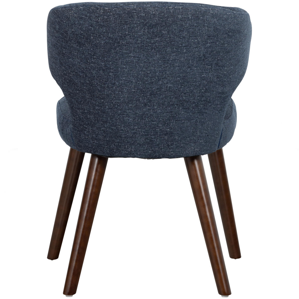 ARMLEHNSTUHL-SET 2 Stück  in Flachgewebe  - Blau/Dunkelbraun, MODERN, Textil (55/77/65cm) - Livetastic