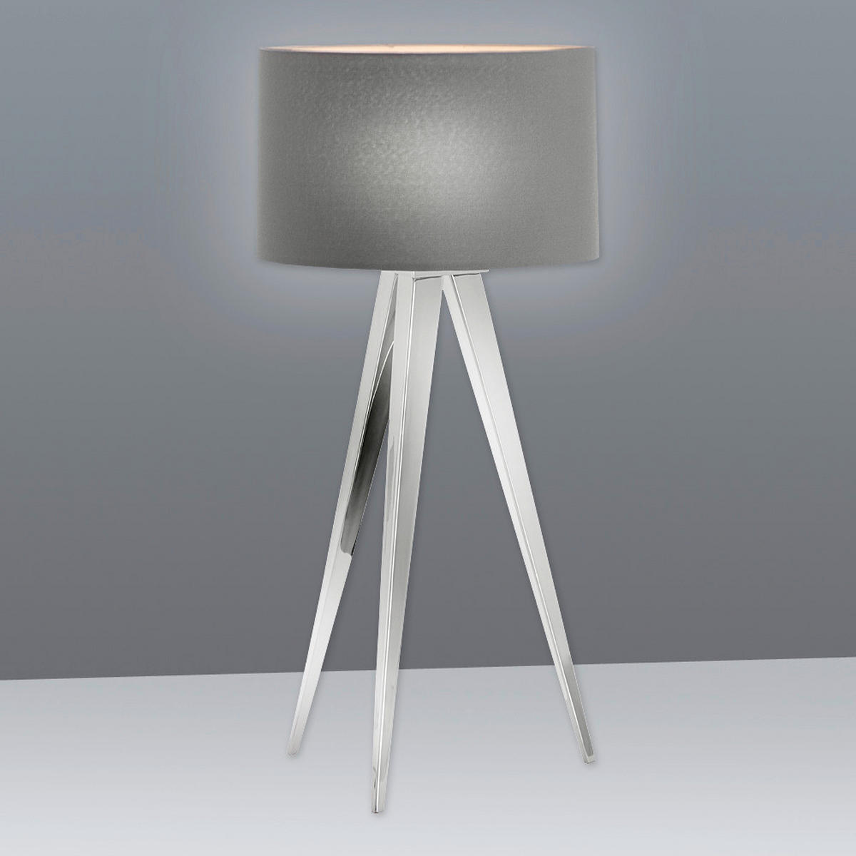 TISCHLEUCHTE 28/18 cm   - Chromfarben, Basics, Kunststoff/Metall (28/18cm) - Näve