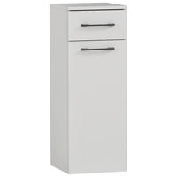 SREDNJE VISOKA OMARA 32,7/88,4/35,3 cm  - bela/antracit, Moderno, kovina/leseni material (32,7/88,4/35,3cm) - Stylife