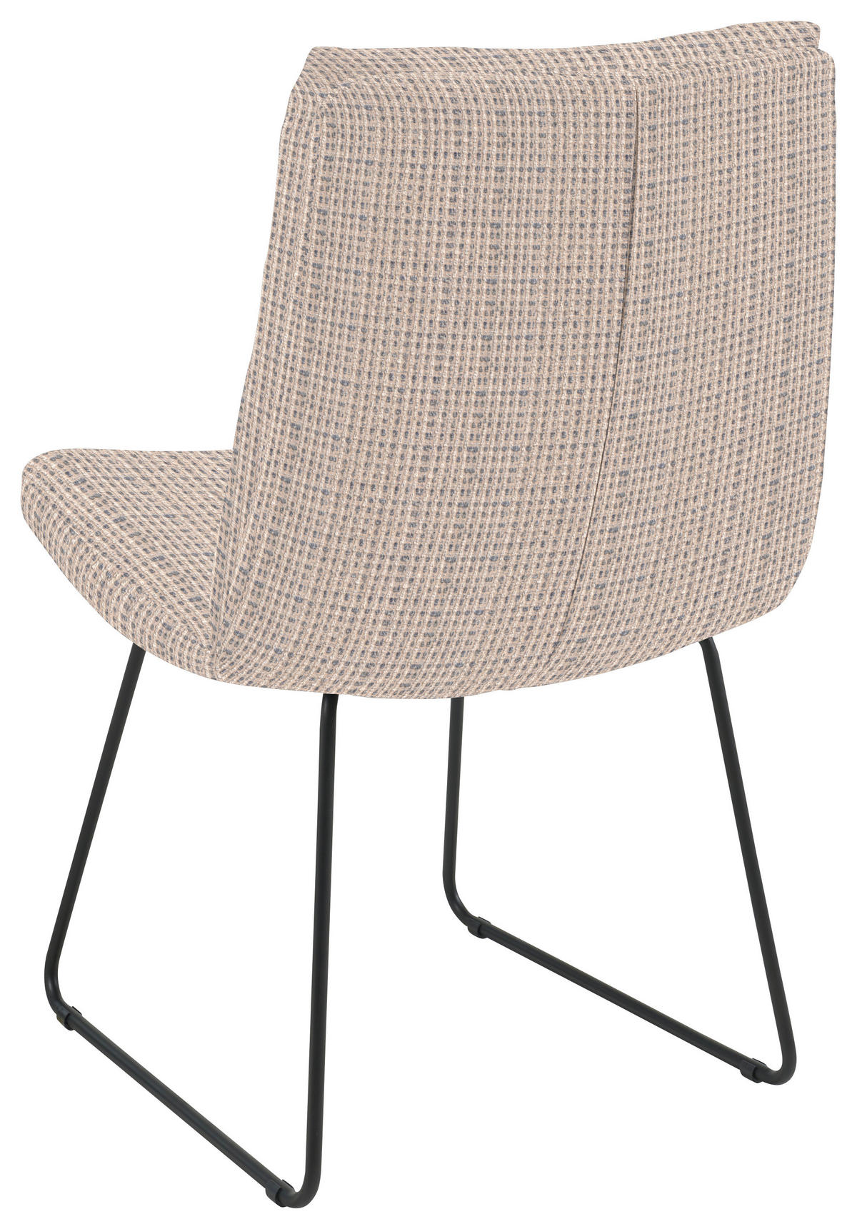 STUHL - Hellgrau/Schwarz, Design, Textil/Metall (50/90/68cm) - Valnatura