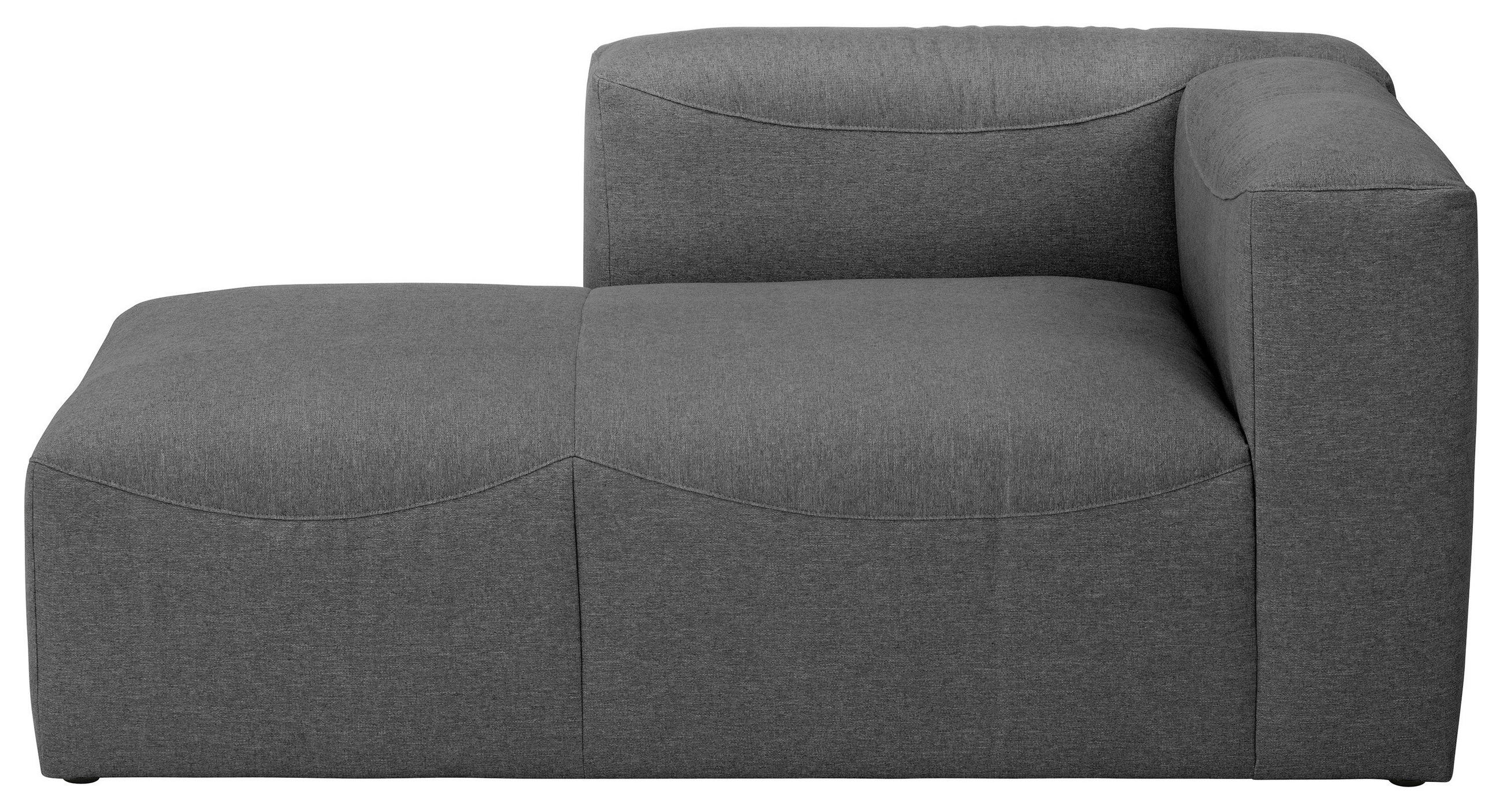 RÉCAMIERE Anthrazit Flachgewebe  - Anthrazit, Design, Kunststoff/Textil (160/73/100cm) - Max Winzer