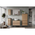 MIDISCHRANK 60/131/35 cm  - Sandfarben/Eichefarben, KONVENTIONELL, Holzwerkstoff/Kunststoff (60/131/35cm) - Xora