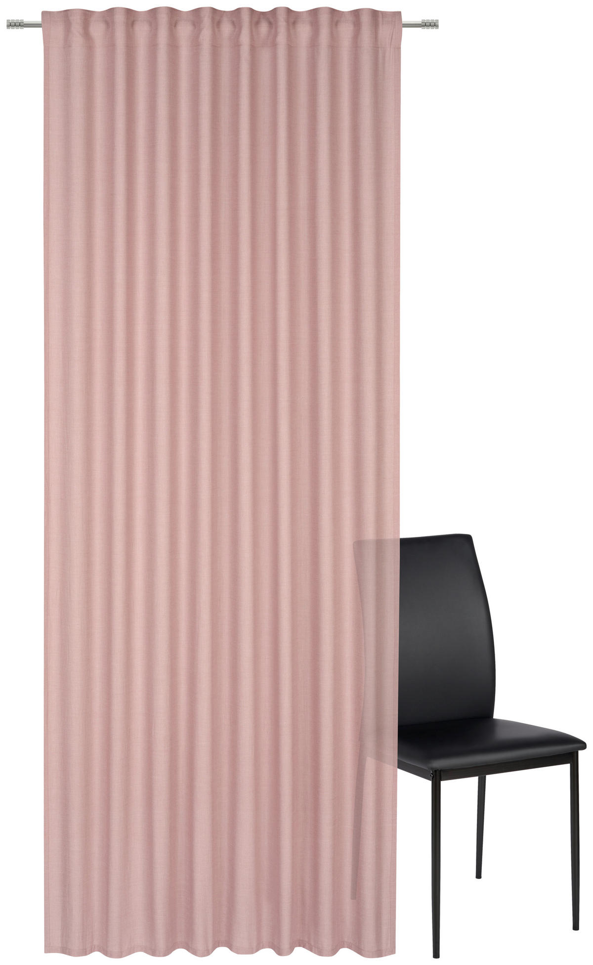 HOTOVÝ ZÁVĚS, neprůsvitné, 135/245 cm - růžová, Basics, textil (135/245cm) - Esposa