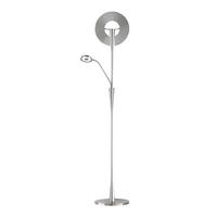 LED-STEHLEUCHTE - Weiss/Nickelfarben, Basics, Kunststoff/Metall (50/180cm) - Trio Leuchten