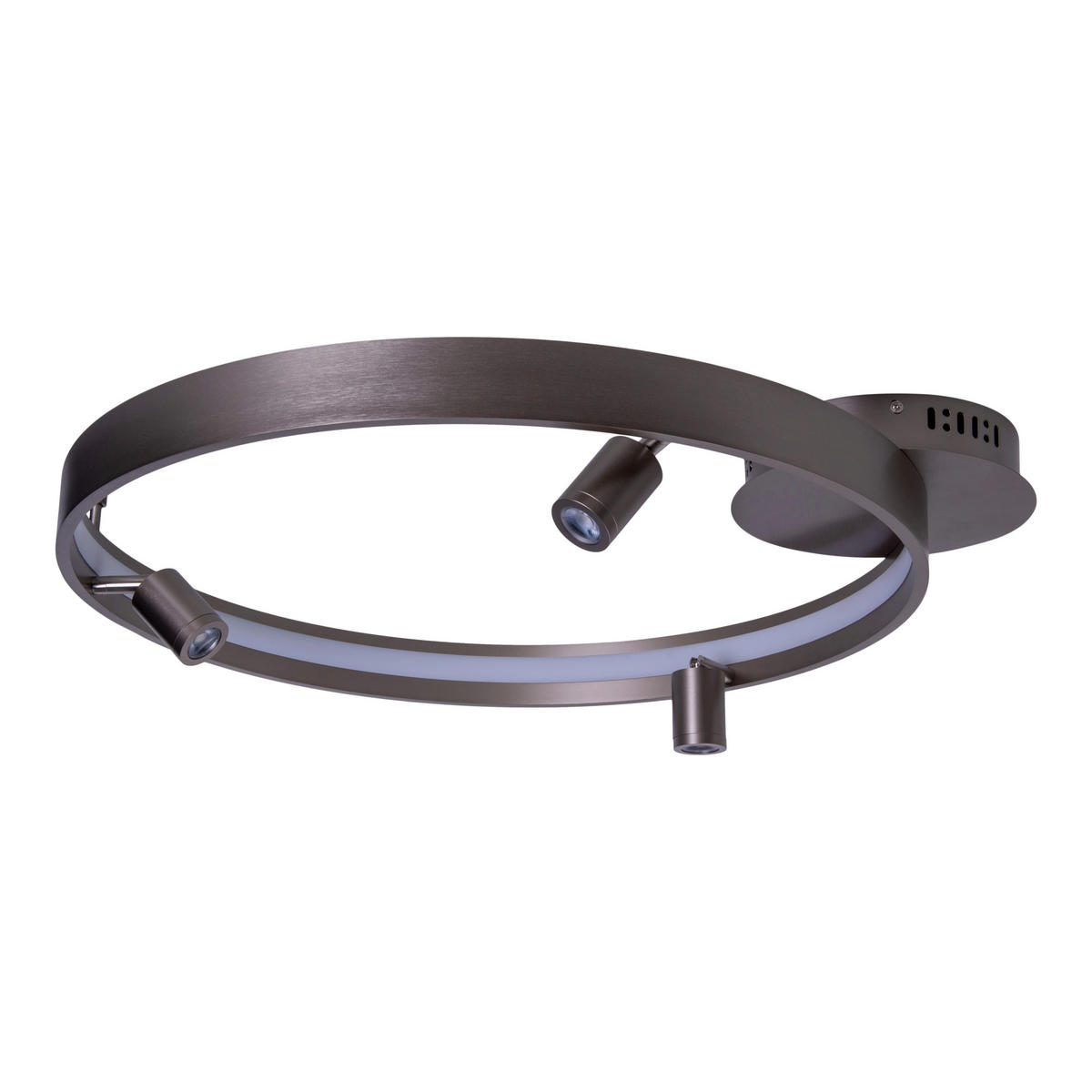 LED-DECKENLEUCHTE 65/58/9 cm  - Titanfarben, KONVENTIONELL, Kunststoff/Metall (65/58/9cm) - Näve