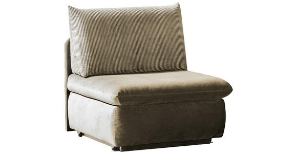 SCHLAFSESSEL Etta in Mikrofaser Cappuccino  - Cappuccino, MODERN, Kunststoff/Textil (90/89/83cm) - Novel