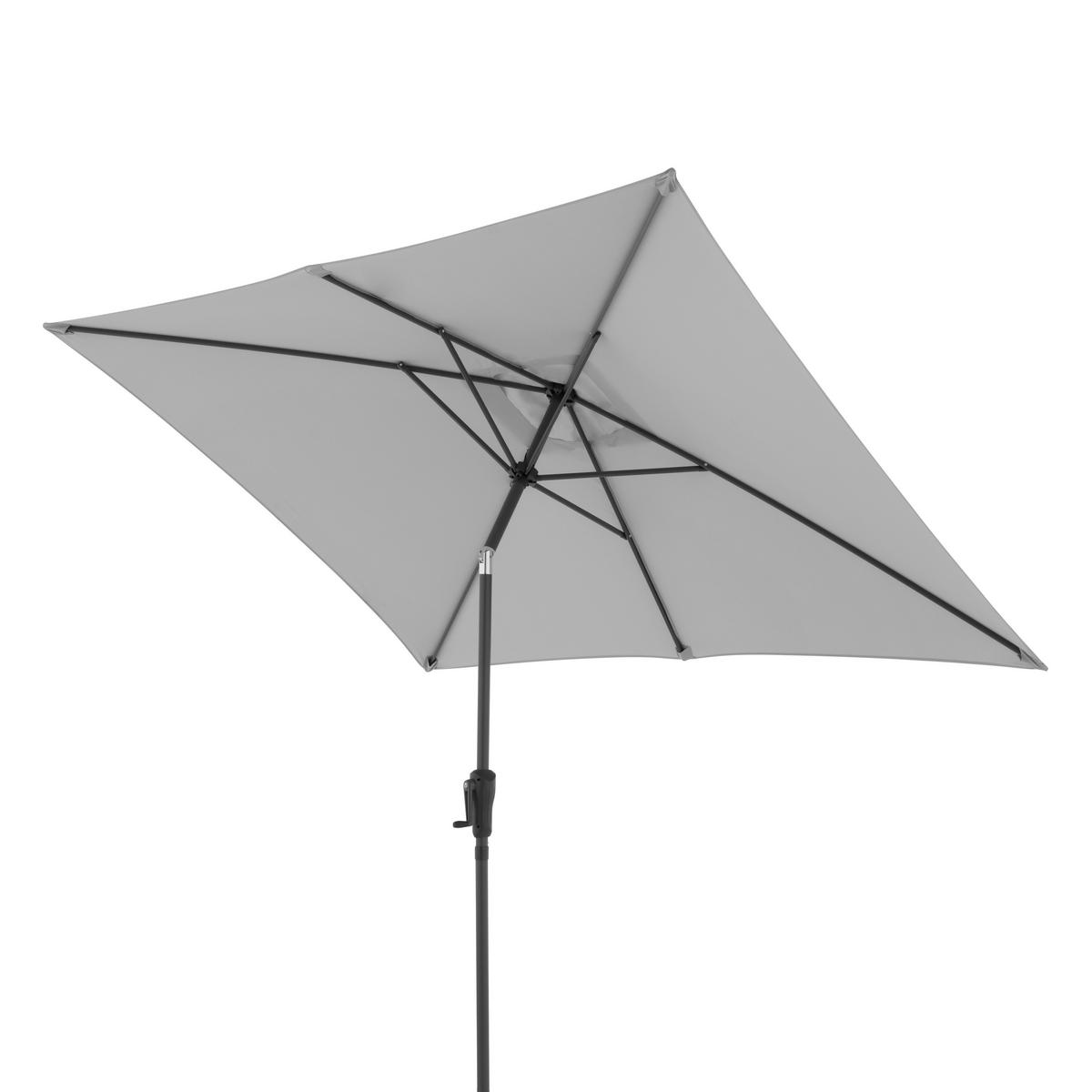SONNENSCHIRM 250 x 199 cm Hellgrau  - Anthrazit/Hellgrau, Basics, Textil/Metall (250/200cm) - Doppler
