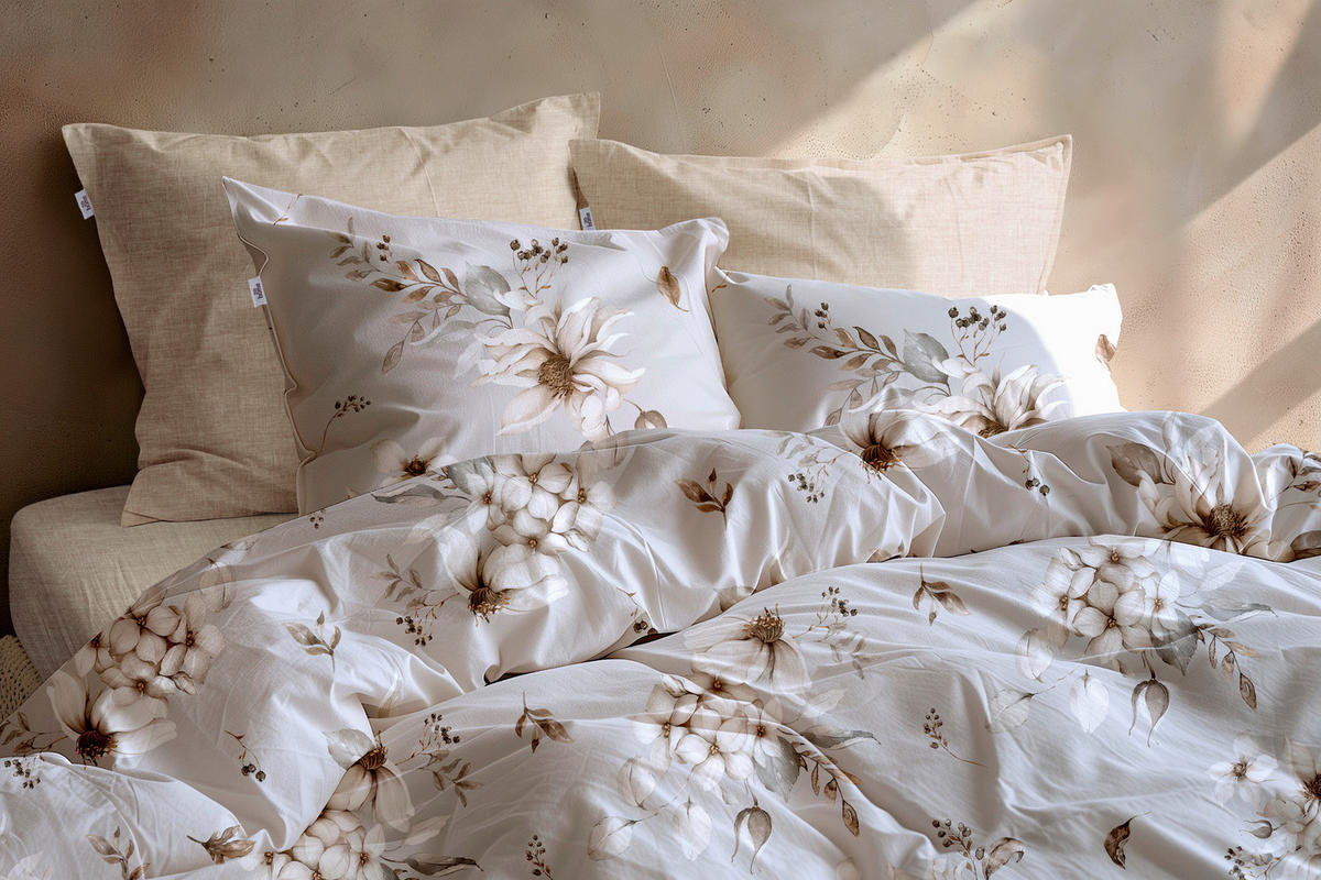 BETTWÄSCHE Elara Flanell 155/220 cm  - Grau, Basics, Textil (155/220cm)