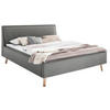 POLSTERBETT Lattenrost, Bettkasten 140/200 cm  in Hellgrau  - Eschefarben/Hellgrau, KONVENTIONELL, Holz/Textil (140/200cm) - Livetastic