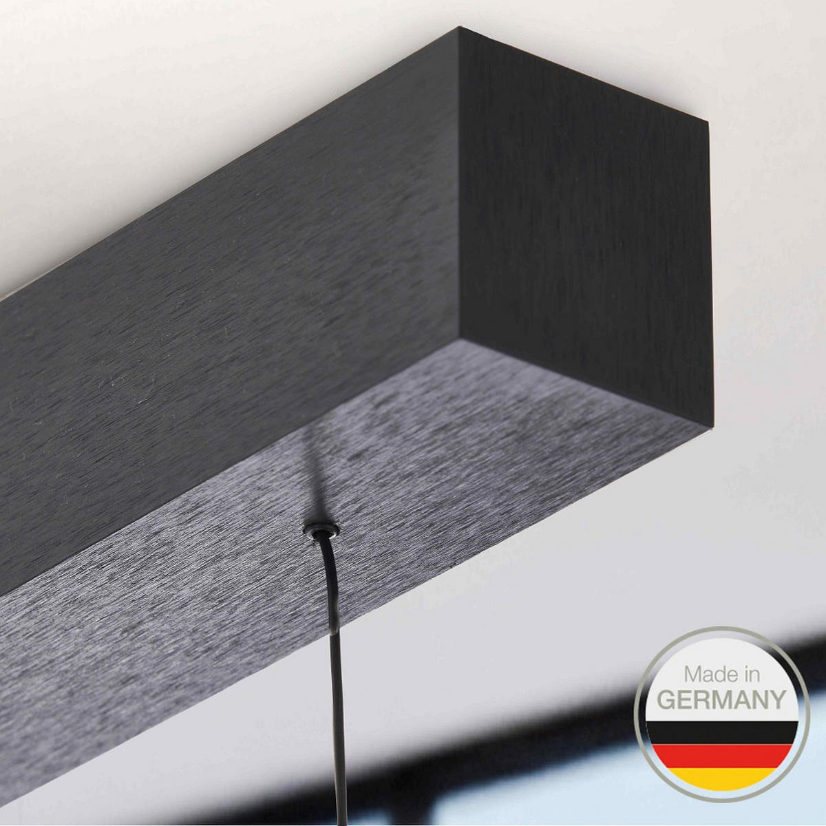 LED-HÄNGELEUCHTE 651 143/1,8/1,8 cm   - Schwarz, Design, Metall (143/1,8/1,8cm) - Ambiente