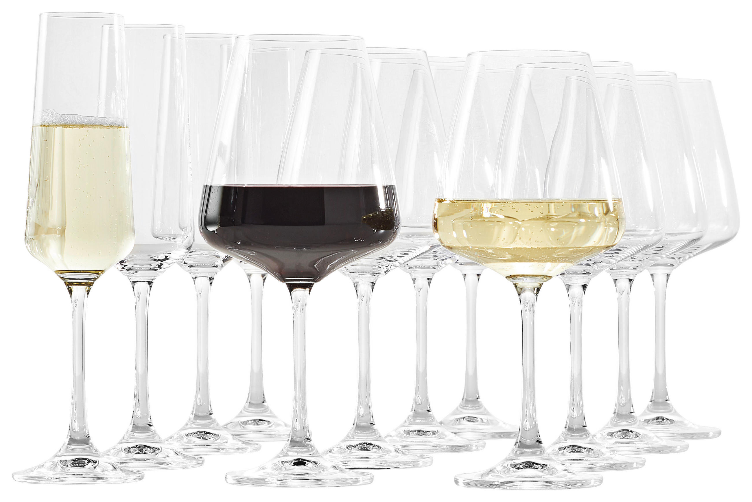 GLÄSERSET Paladino  12-teilig  - Klar, Design, Glas - Leonardo
