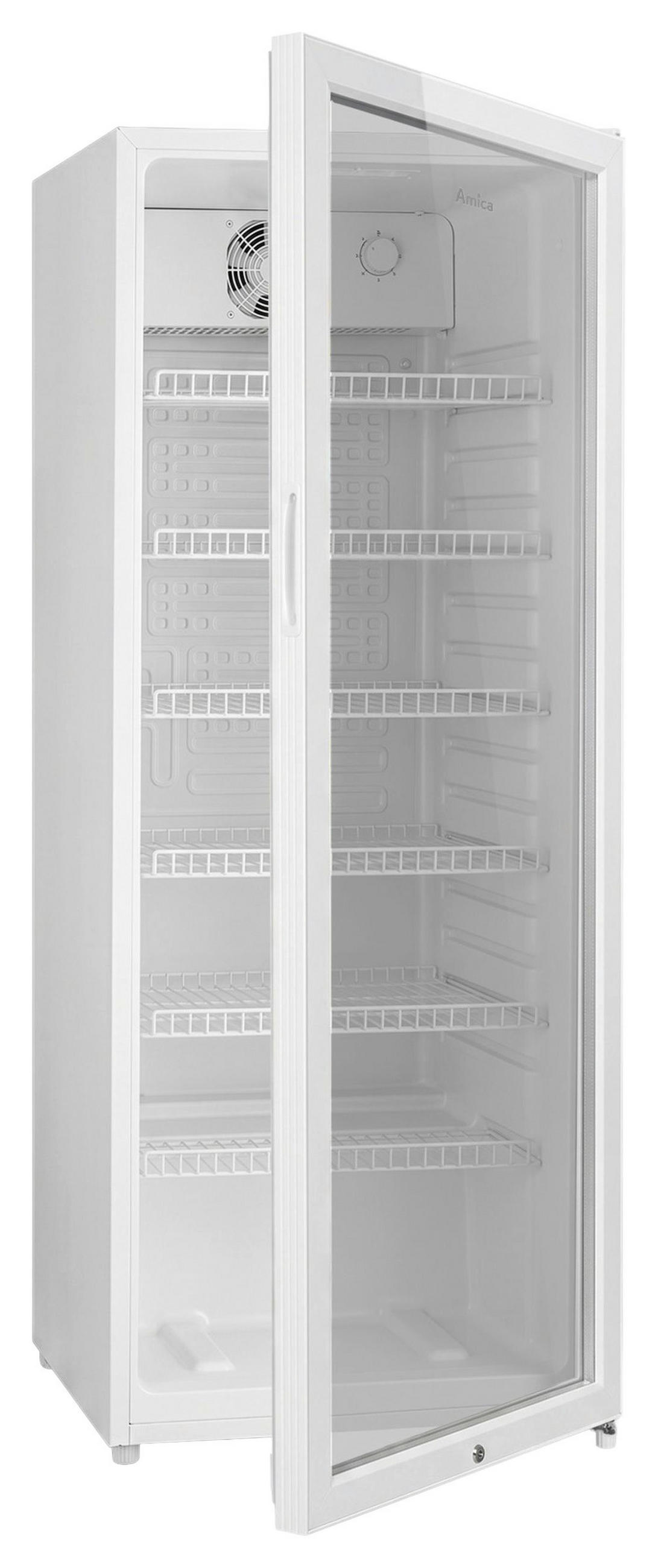 GETRÄNKEKÜHLSCHRANK 54,5/141/54 cm  - Weiß, Basics, Glas/Metall (54,5/141/54cm) - Amica