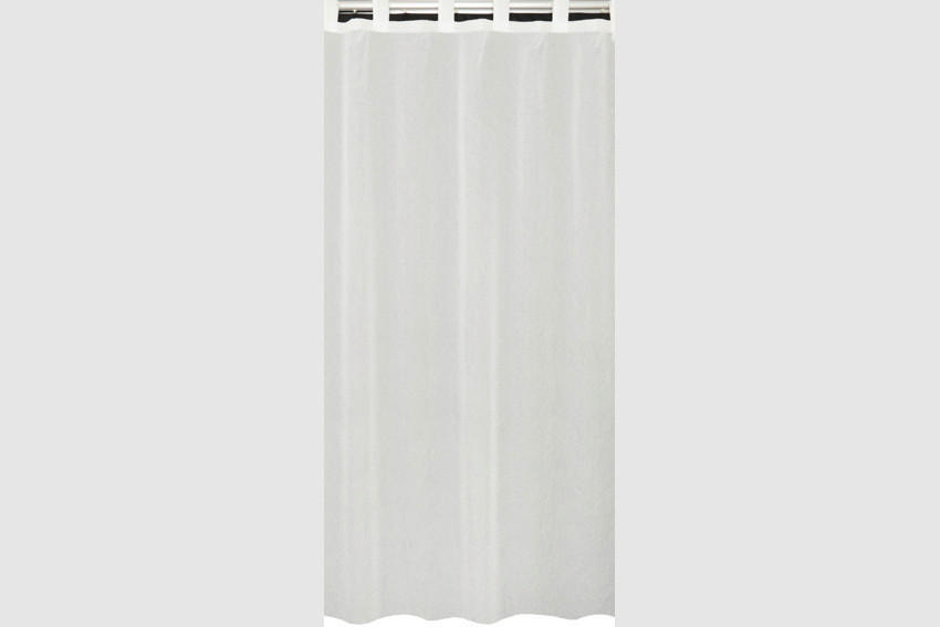 SCHLAUFENVORHANG transparent  - Weiss, Basics, Textil (150/250cm)