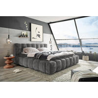 KÁRPITOZOTT ÁGY 180/200 cm  szürke  - szürke, Modern, műanyag/faalapú anyag (180/200cm) - MID.YOU