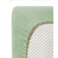 SPANNBETTTUCH Jenny C Single-Jersey  - Grün, Basics, Textil (100/200cm) - Fleuresse