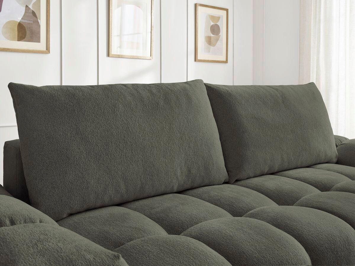 SCHLAFSOFA Flachgewebe Grün  - Schwarz/Grün, MODERN, Kunststoff/Textil (278/115/90cm)