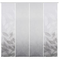 FLÄCHENVORHANG  4 Stück  halbtransparent   60/245 cm  - Grau, Natur, Textil (60/245cm) - Novel