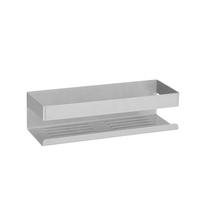 WANDREGAL  - Silberfarben, Basics, Metall (30/8/10,5cm) - Wenko