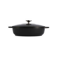 LONAC ZA PEČENJE  4 l    - crna/crvena, Basics, metal (28cm)