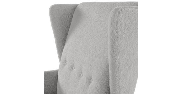 OHRENSESSEL Flachgewebe Schlammfarben - Schlammfarben/Dunkelbraun, Design, Holz/Textil (72/104/85cm) - Carryhome