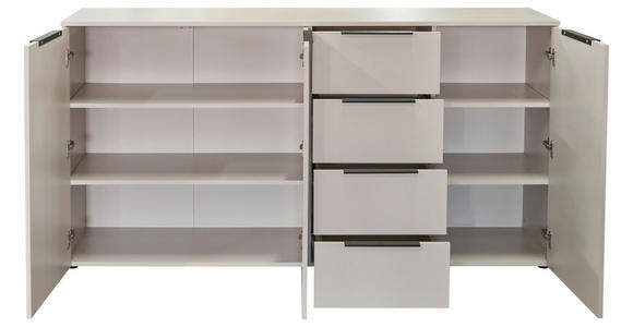 SIDEBOARD  181,5/93/42 cm 4 Schublade(n)  - Kaschmir/Schwarz, KONVENTIONELL, Holzwerkstoff/Kunststoff (181,5/93/42cm) - Xora