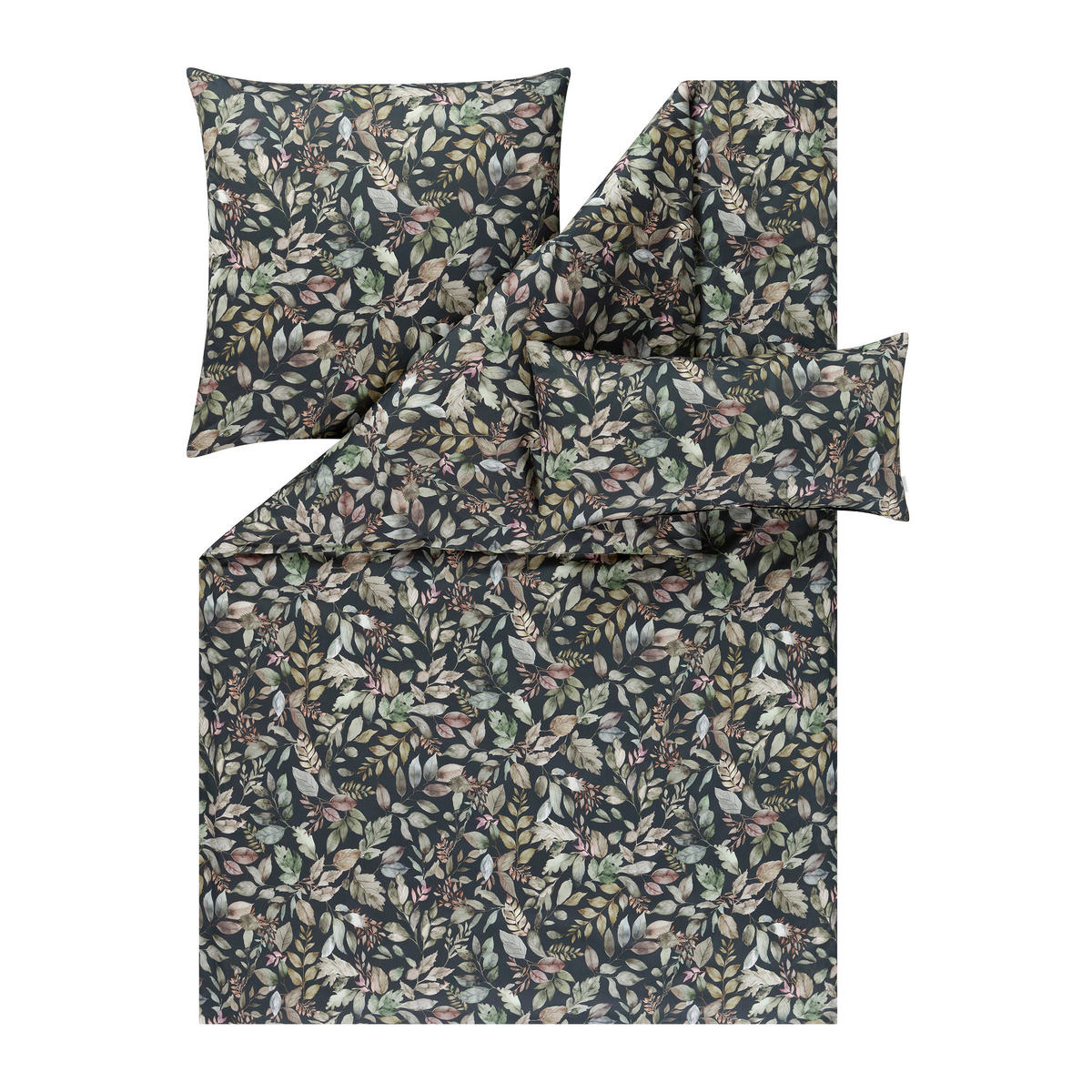 BETTWÄSCHE Atelier Makosatin 135/200 cm  - Anthrazit, Design, Textil (135/200cm) - Estella