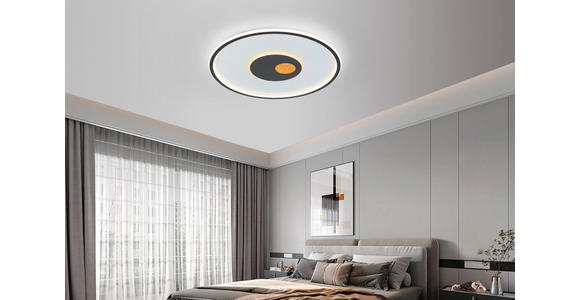 LED-DECKENLEUCHTE   - Goldfarben/Schwarz, Design, Kunststoff/Metall (60cm) - Dieter Knoll