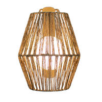 LED-AUßENLEUCHTE Sisine 22.5/24.5/11.5 cm   - Natur, Naturmaterialien (22.5/24.5/11.5cm) - New Garden