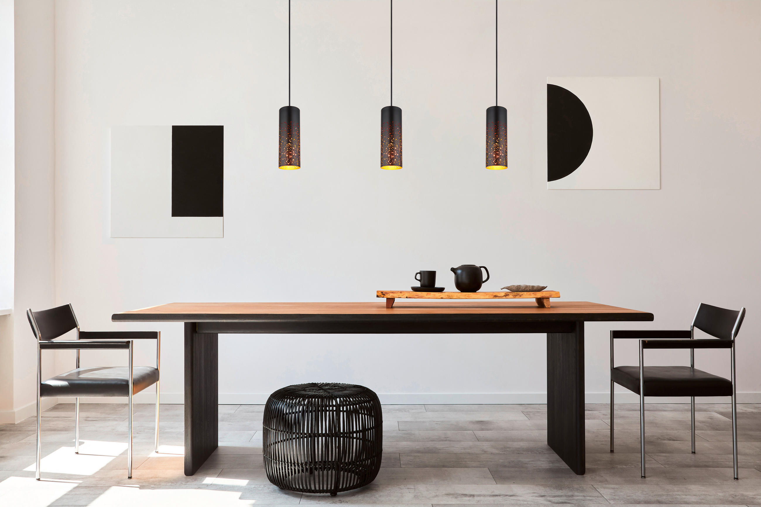 HÄNGELEUCHTE 10/150 cm    - Goldfarben/Schwarz, Design, Metall (10/150cm) - Globo