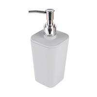 DOZATOR ZA TEČNI SAPUN  svetlosiva  plastika  - svetlosiva, Osnovno, plastika (7,3/18/7,3cm) - Homeware