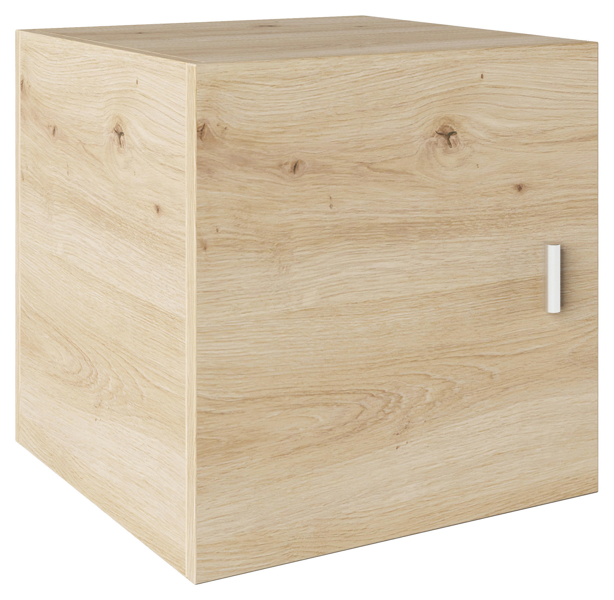 TÜR 34/34/33,4 cm   - Silberfarben/Eiche Artisan, Basics, Holzwerkstoff/Kunststoff (34/34/33,4cm) - MID.YOU