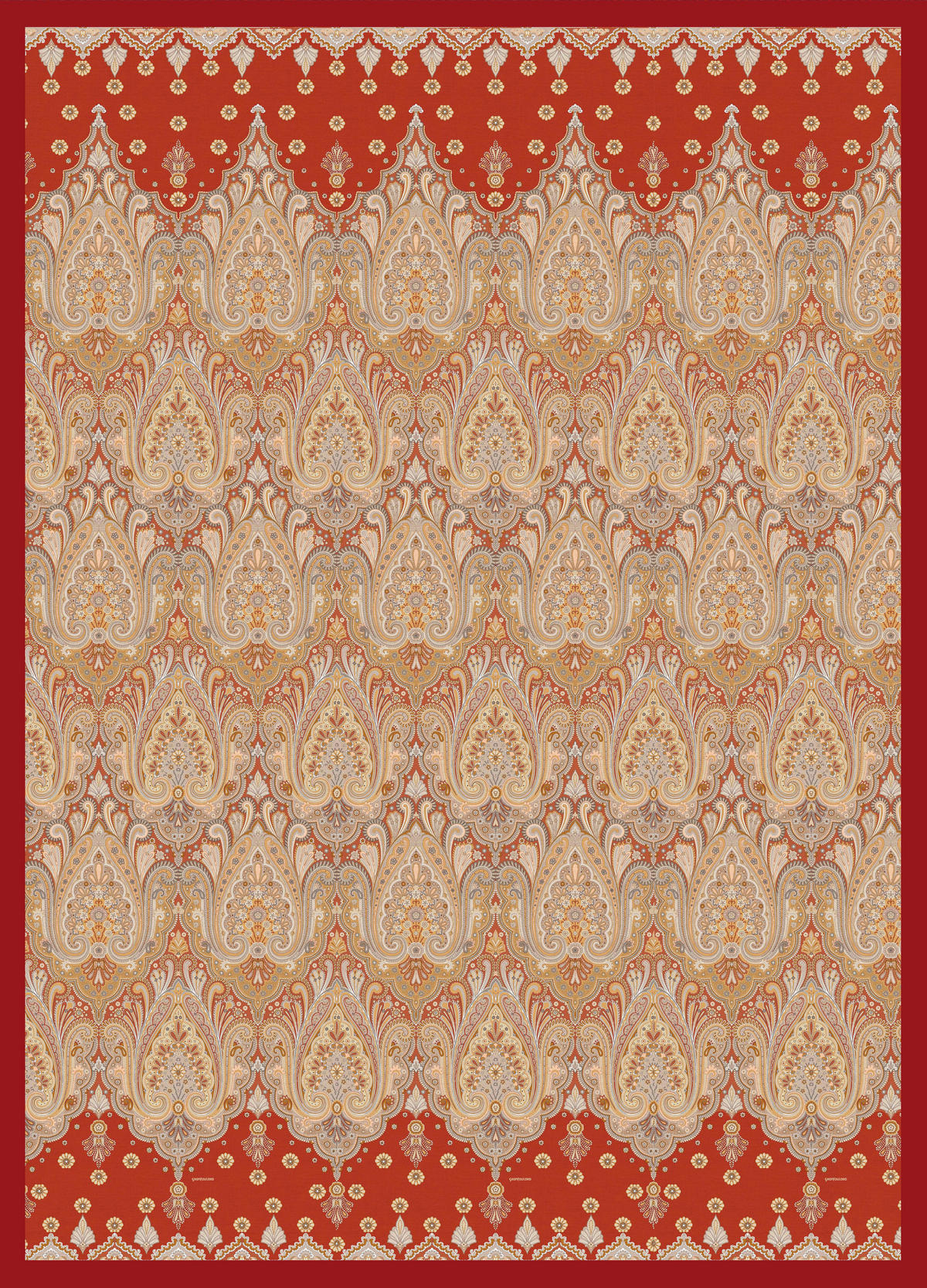 ODEJA 180/250 cm rdeča  - rdeča, Konvencionalno, tekstil (180/250cm) - Bassetti