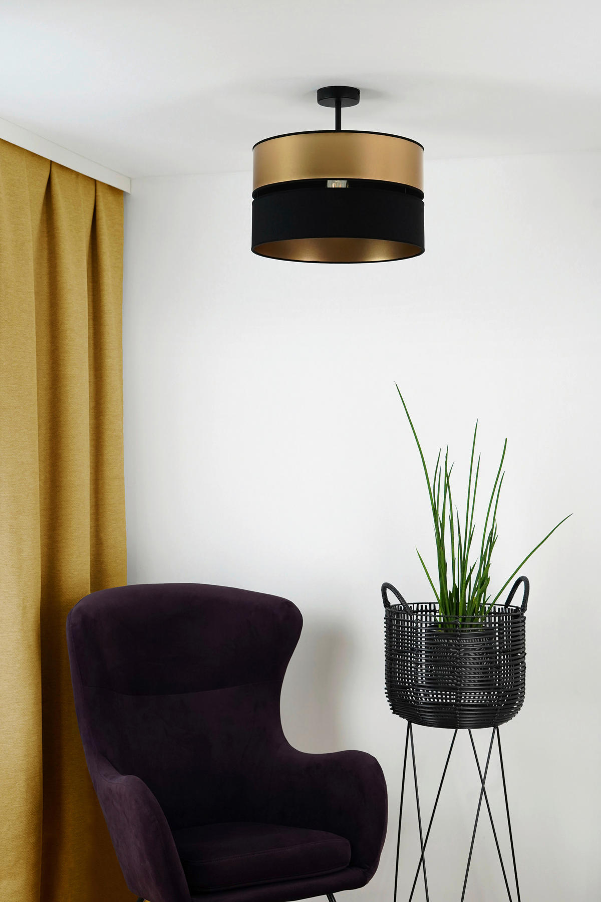 DECKENLEUCHTE Royal 40/24 cm   - Multicolor, KONVENTIONELL, Textil (40/24cm)