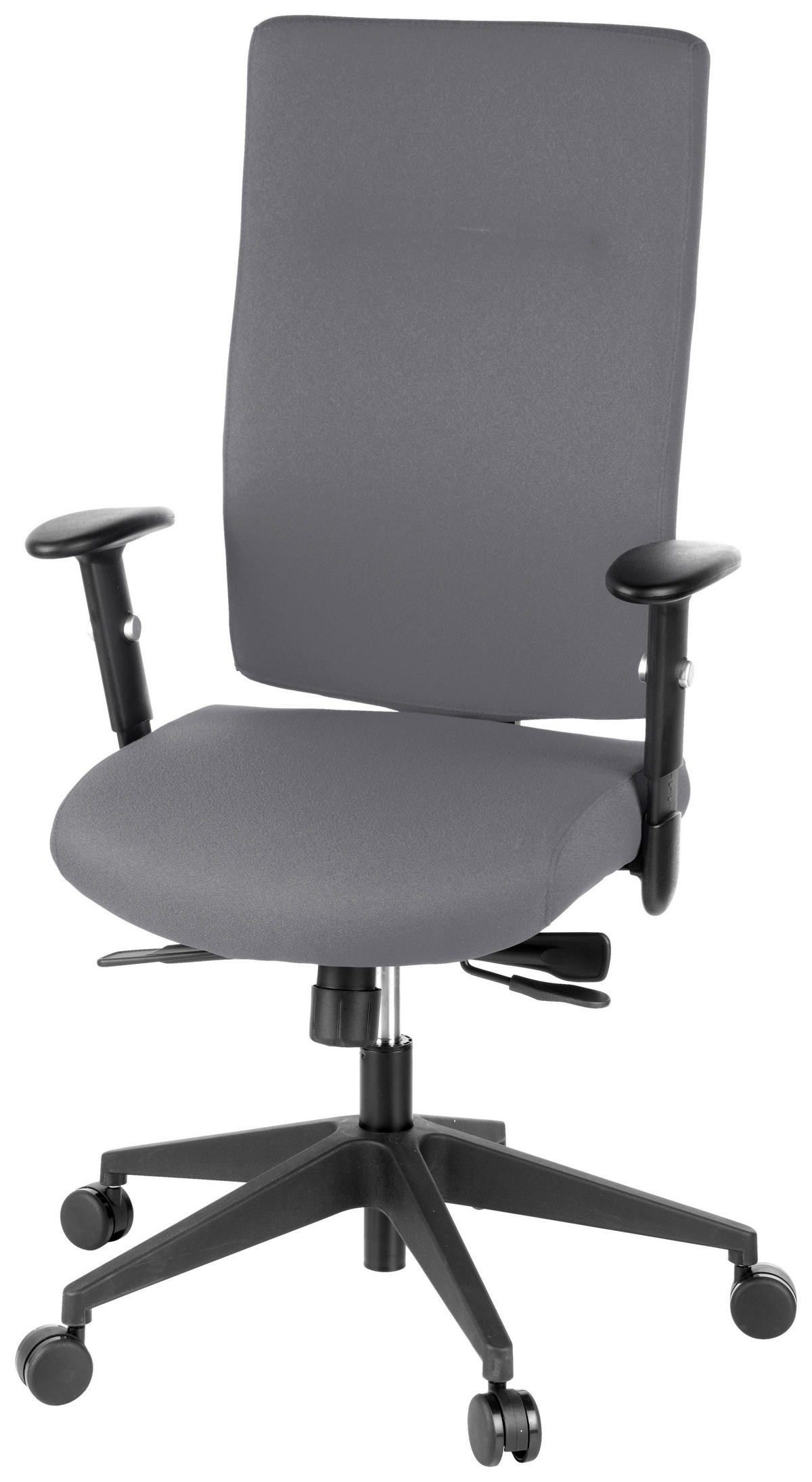 VRTLJIVI STOL umetna masa, tekstil antracit  - antracit, Moderno, umetna masa/tekstil (57/125/53cm) - MID.YOU