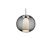 PENDELLEUCHTE 40/150 cm    - Weiss/Schwarz, Konventionell, Glas/Metall (40/150cm) - Trio Leuchten