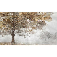 KUNSTDRUCK Bäume 120/70 cm  - Braun/Grau, KONVENTIONELL, Holz/Textil (120/70cm) - Monee