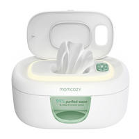 BABYPFLEGESET 3-teilig Feuttücherbox  - Weiß Hochglanz, Basics, Kunststoff (26,5/16,3/11,5cm) - Momcozy