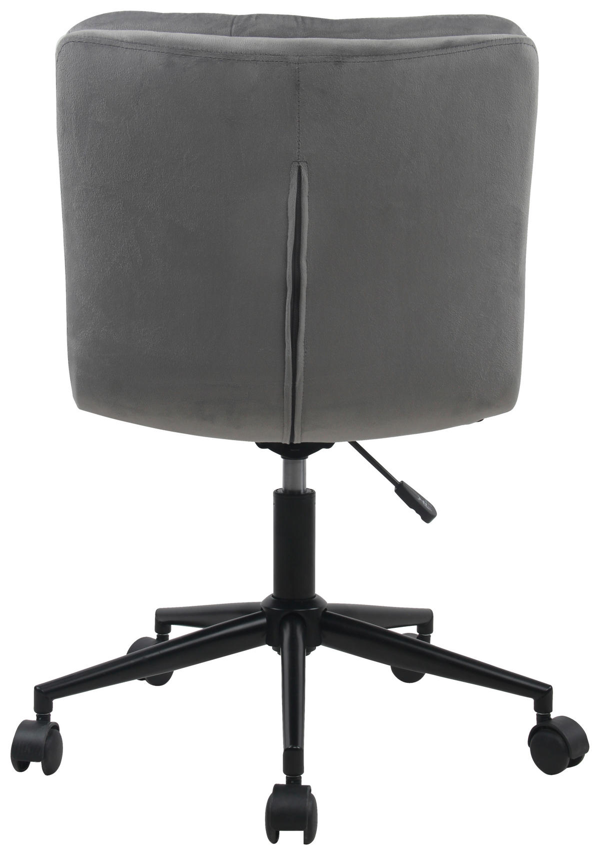 DREHSTUHL  in Samt Dunkelgrau  - Dunkelgrau/Schwarz, MODERN, Kunststoff/Textil (42/98/45cm) - MID.YOU