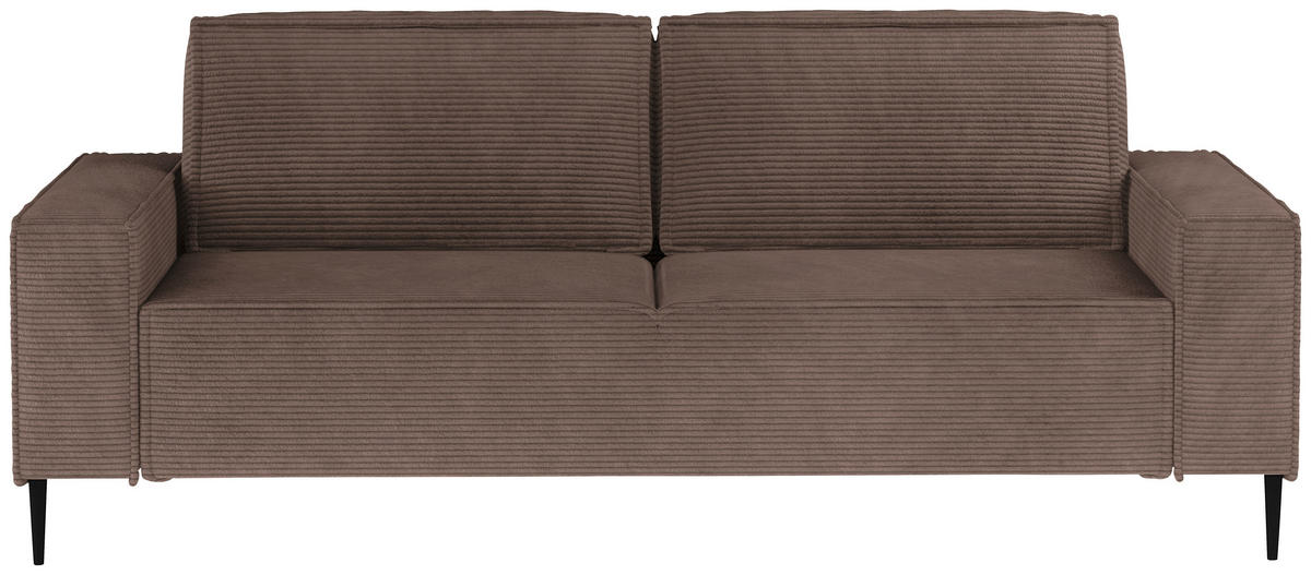 KANAPÉÁGY textil barna  - barna/fekete, Design, textil/fém (240/89/103cm) - Ti'me