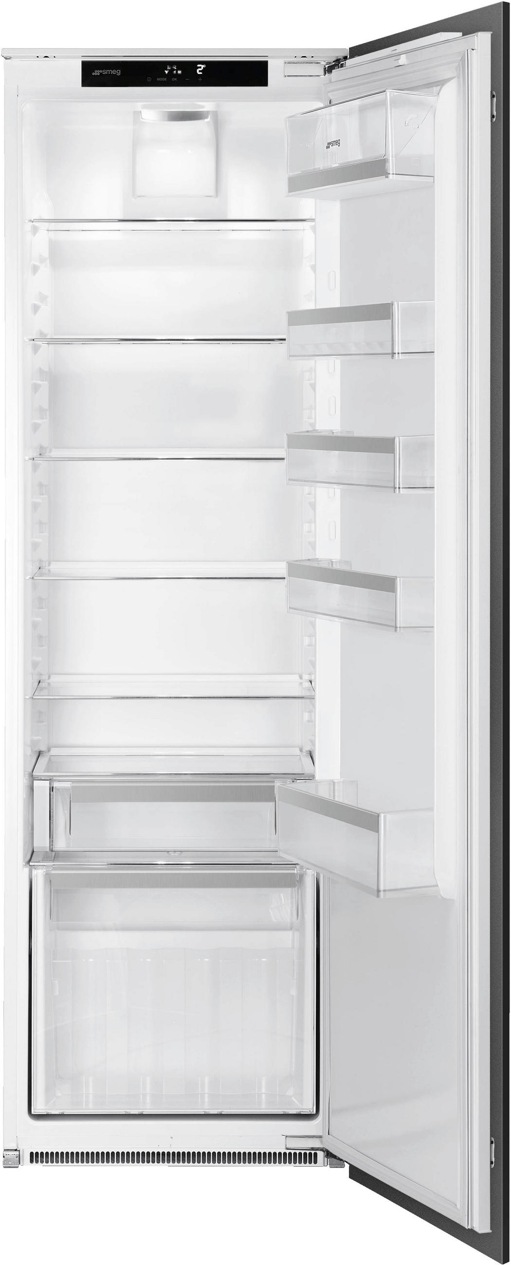 KÜHLSCHRANK 55,6/176,9/54,9 cm S8L174D3E  - Weiß, Basics, Metall (55,6/176,9/54,9cm) - SMEG