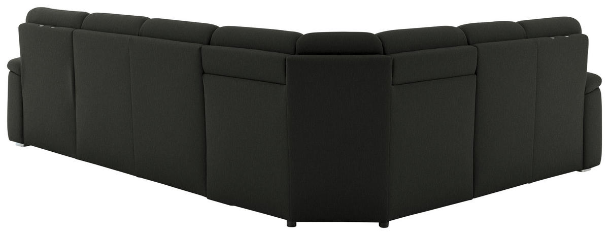WOHNLANDSCHAFT  in Chenille Anthrazit  - Anthrazit/Alufarben, KONVENTIONELL, Holz/Textil (235/329/160cm) - Beldomo Comfort