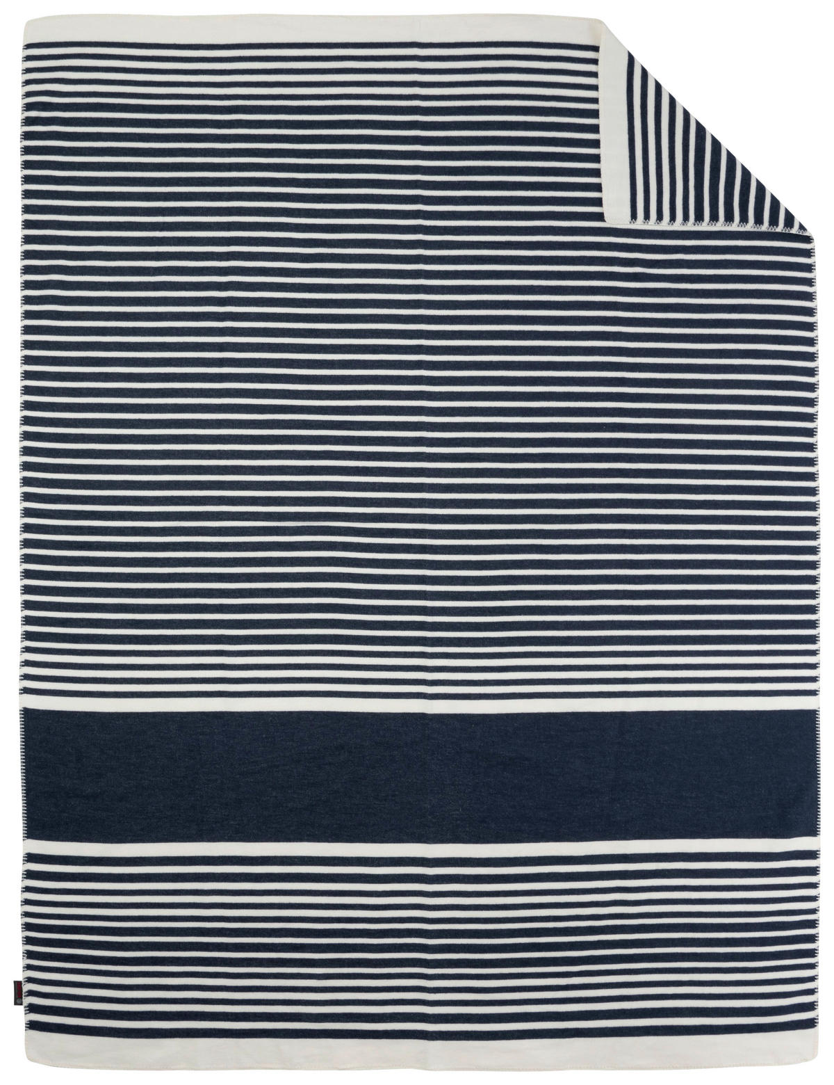 DECKE Ibiza 3060 Marine 150/200 cm  - Blau/Weiss, Konventionell, Textil (150/200cm) - Ibena