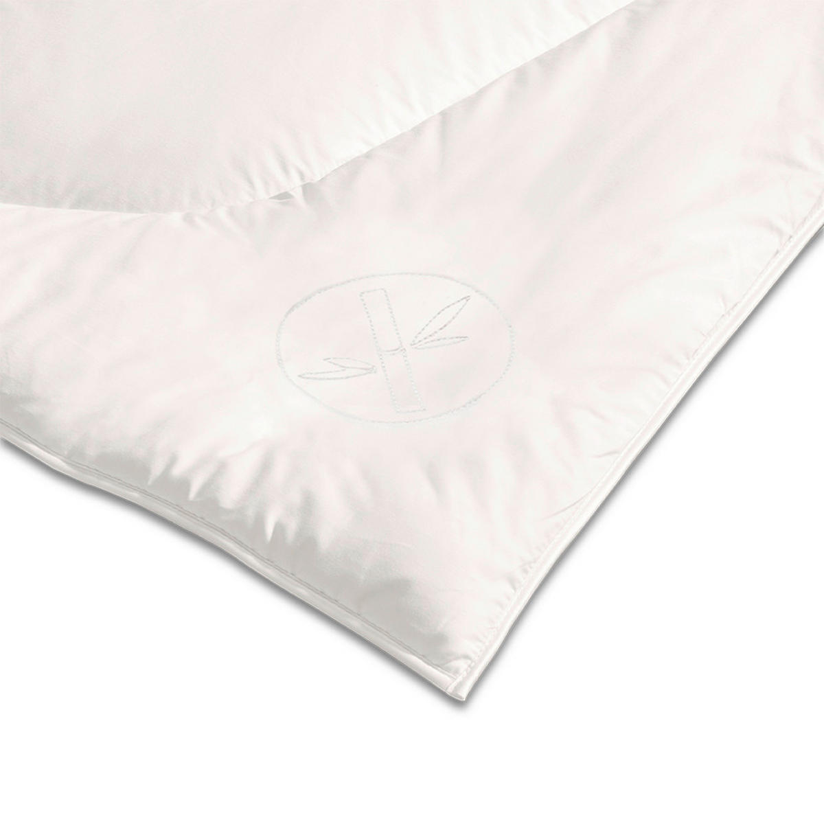 STEPPDECKE 135/200 cm Bambus  - Weiß, Basics, Textil (135/200cm)