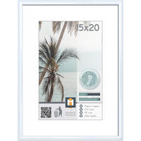 RÁM NA OBRAZY, 1 foto 15 cm x 20 cm - biela, Basics, plast/sklo (16/21cm)