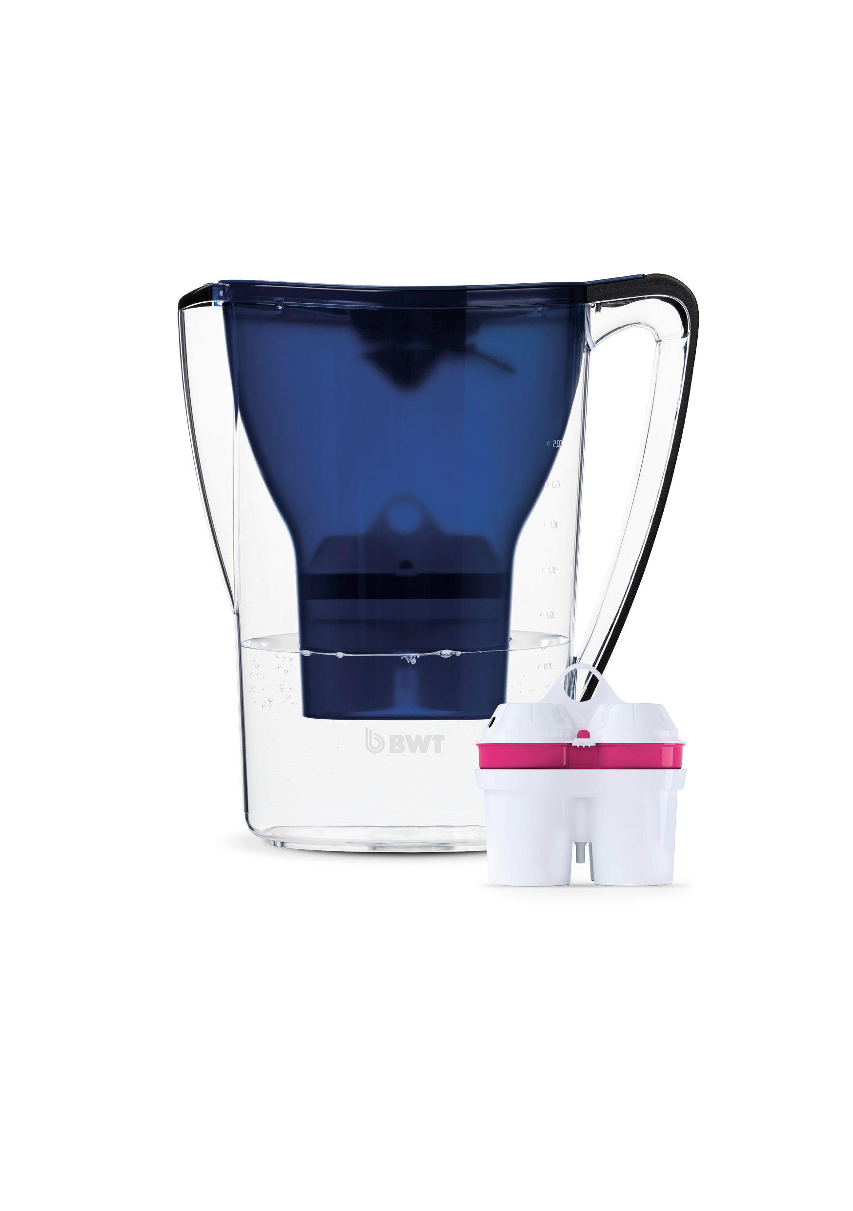 TISCHWASSERFILTER 557842 Blau, Transparent  - Blau/Transparent, Basics, Kunststoff (11,3/27,8/25,2cm) - BWT