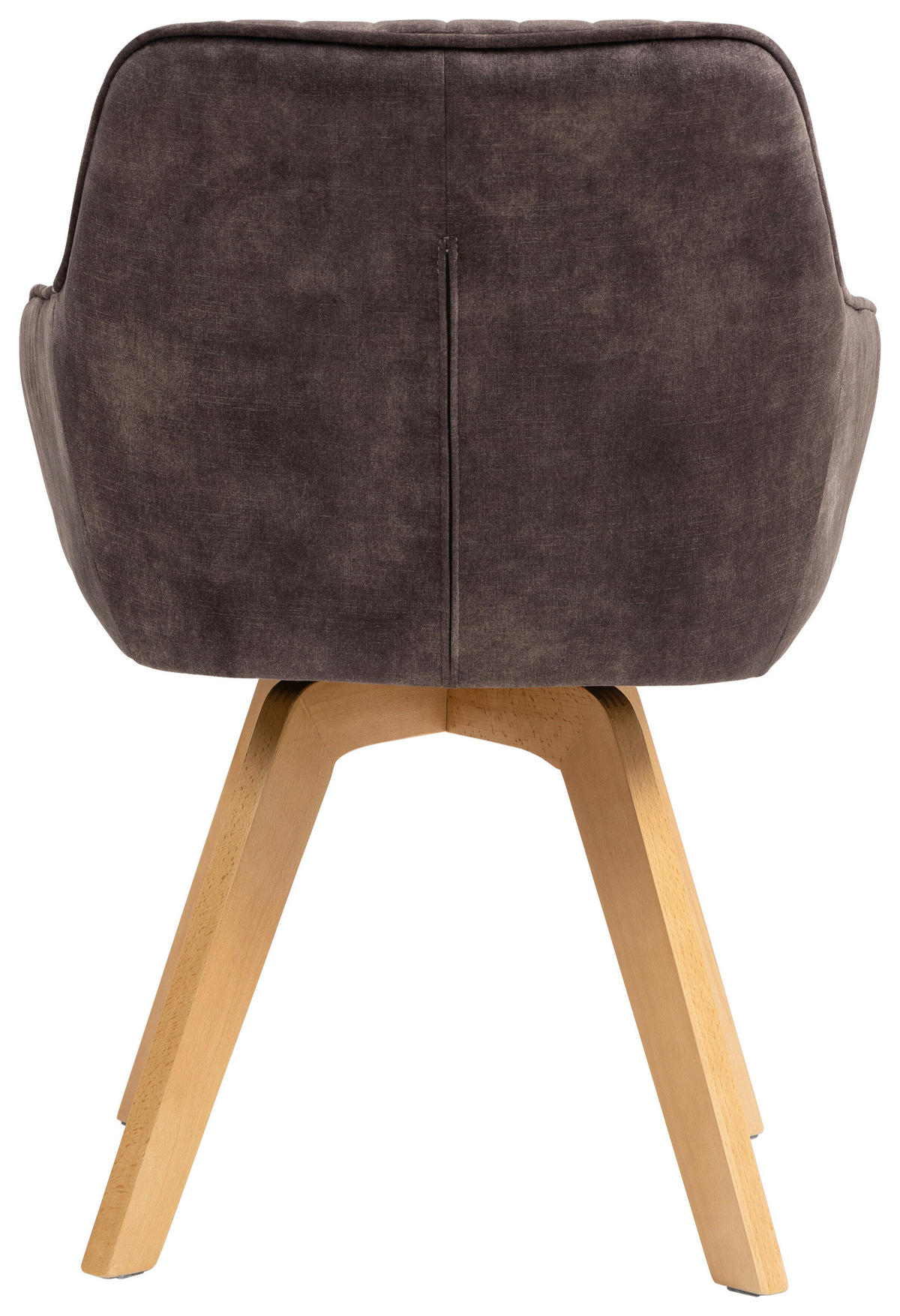 Armlehnstuhl Hanna  in  - Dunkelbraun/Buchefarben, KONVENTIONELL, Holz/Textil (63/83/63cm) - MID.YOU