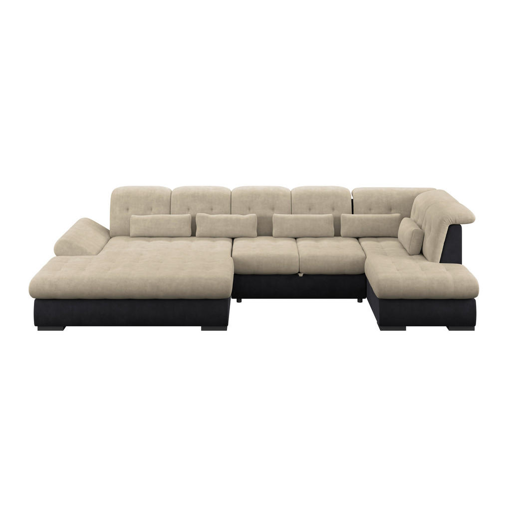 Wohnlandschaft Madera Cremefarben S: 358x212 Cm