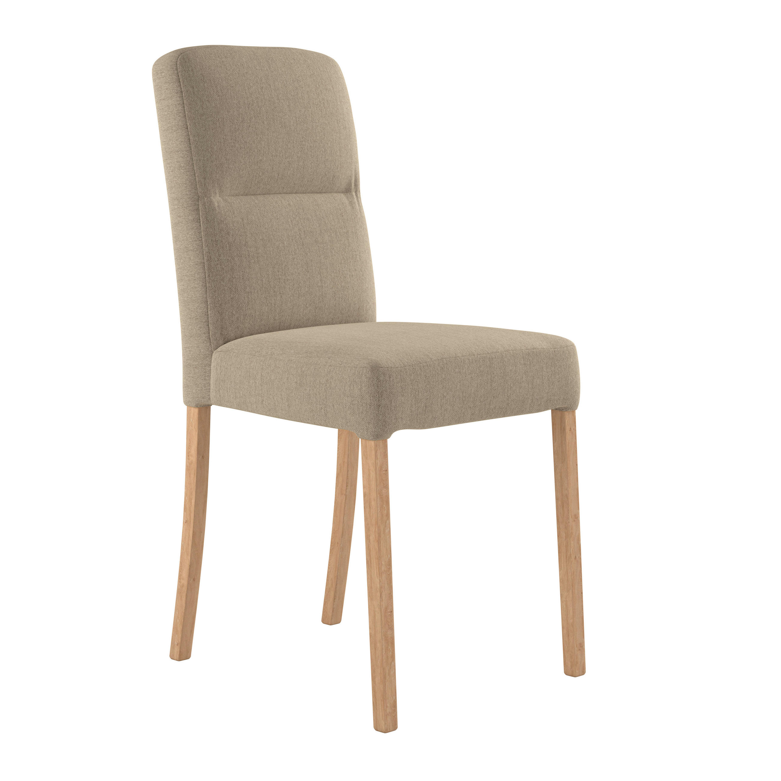 Vierfußstuhl Emma Ii Webstoff Beige, B: 43 Cm